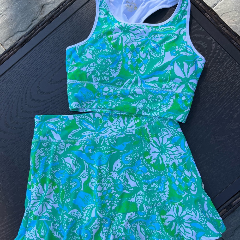Lilly Pulitzer Luxletic Floral Sports Bra and Skort